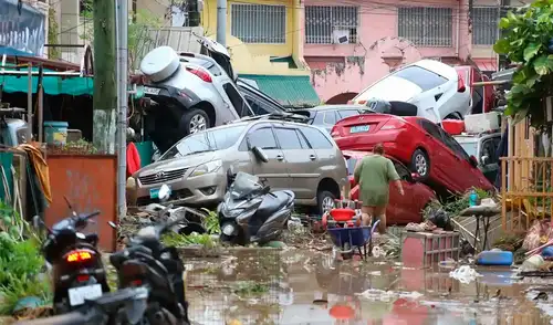 El número de muertos por el tifón Kalmaegi en Filipinas ha ascendido a 40 y son cerca 400.000 desplazados. Foto: NY Times