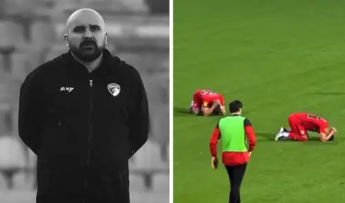 Mladen Zizovic llevaba apenas 10 días en el cargo. Foto: composición de LR/Radnicki 1923/captura de Arena 3 Premium