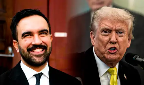 Socialista y musulmán. Zohran Mamdani irrumpe en la política estadounidense con un perfil totalmente opuesto al de Donald Trump | Composición: Omar Neyra / Foto: LR. Socialista y musulmán. Zohran Mamdani irrumpe en la política estadounidense con un perfil totalmente opuesto al de Donald Trump