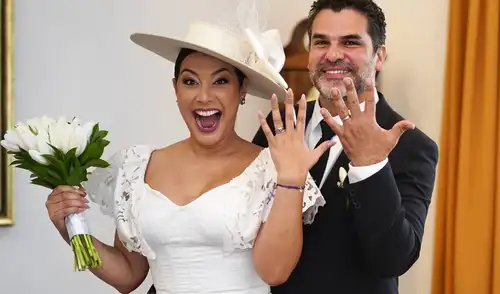 Natalia Salas y Sergio Coloma se unieron en una boda civil este miércoles 5 de noviembre.