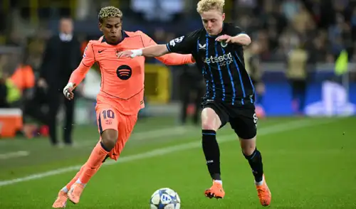 El FC Barcelona casi se va con las manos vacías de Bélgica. Champions League