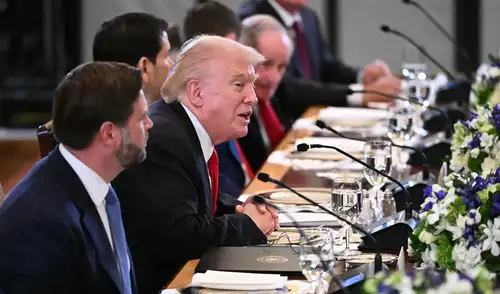 Declaraciones de Donald Trump se realizaron durante una cena con líderes de Asia Central. Declaraciones de Donald Trump se realizaron durante una cena con líderes de Asia Central. Foto: AFP