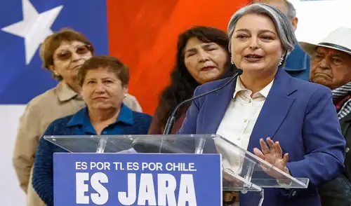 Jara es la candidata de una coalición de nueve partidos de centroizquierda. Jara es la candidata de una coalición de nueve partidos de centroizquierda. Foto: AFP