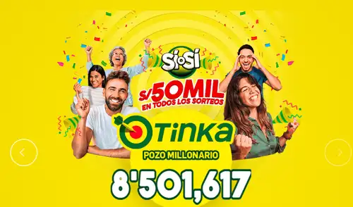 Conoce los resultados de La Tinka de este domingo, 9 de noviembre. la tinka, resultados de la tinka