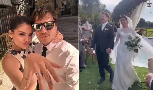 Salim Vera y Claudia Sobenes se dieron el sí en Arequipa.