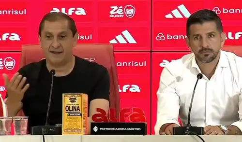 Ramón Díaz llegó al Inter de Brasil tras su breve paso por Olimpia. Foto: captura de SCI La frase machista de Ramón Díaz, DT de Inter de Brasil, que generó repudio