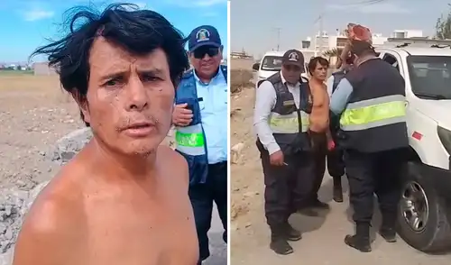 El serenazgo de Cayma intervino al sujeto tras captarlo a través de las cámaras de seguridad. Foto: Composición LR El serenazgo de Cayma intervino al sujeto tras captarlo a través de las cámaras de seguridad. Foto: Composición LR