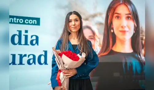 Importante encuentro con mujeres en nuestra capital. Fuente: Difusión Nadia Murad 34.º aniversario de la Universidad César Vallejo (UCV)