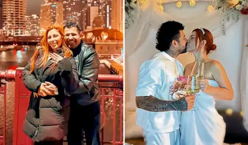 Milena Zárate se comprometió con su tatuador en Chicago