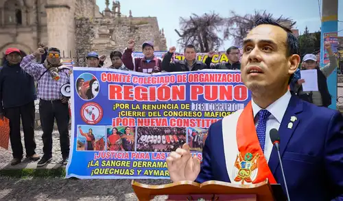 José Jerí fue declarado persona no grata en Puno, informaron los dirigentes. Foto: Cinthia Alvarez / La República.