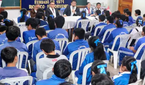 La presidenta de la Corte, Cecilia Milagros León, destaca la importancia de que los jóvenes conozcan sus derechos. Fuente: Difusión.