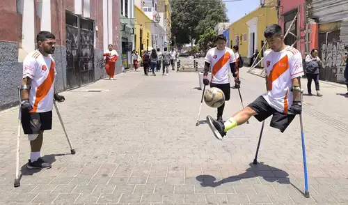 Deportistas llegaron a Trujillo para mostrar su talento y solicitar apoyo. Foto: Sergio Verde - La República. Deportistas llegaron a Trujillo para mostrar su talento y solicitar apoyo. Foto: Sergio Verde - La República.