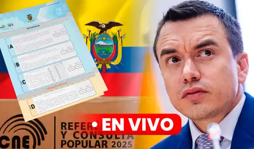 Hoy inician los comicios del referéndum en Ecuador. Foto: Composición LR Hoy inician los comicios del referéndum en Ecuador.