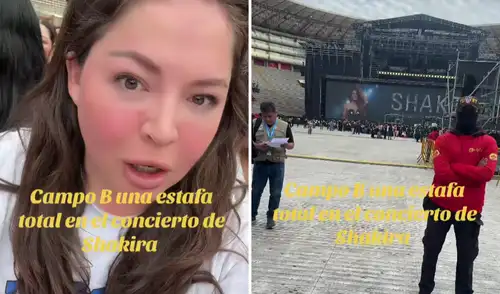 La joven criticó la mala distribución en el concierto de Shakira y lamentó haber gastado S/1.700. Shakira, concierto