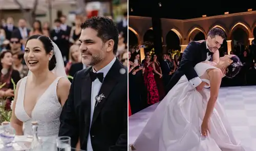 La actriz compartió fotos de su boda con Sergio Coloma y celebró este nuevo capítulo en su vida. Foto: Composición LR La actriz compartió fotos de su boda con Sergio Coloma y celebró este nuevo capítulo en su vida.