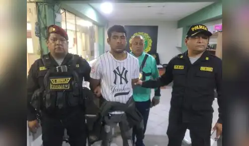 Presunto extorsionador extranjero detenido en Santa Clata, Ate.