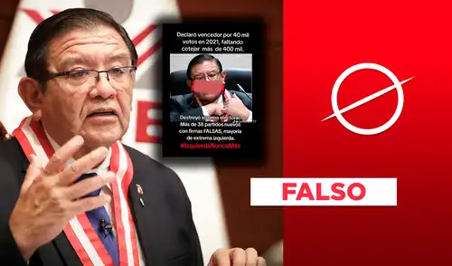 Es falso que Salas Arenas declarara vencedor a Castillo en las elecciones generales de 2021, cuando aún faltaban contabilizar más de 400 mil votos Es falso que Salas Arenas declarara vencedor a Castillo en las elecciones generales de 2021, cuando aún faltaban contabilizar más de 400 mil votos