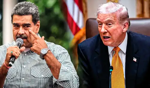 Donald Trump envía un mensaje contundente a Nicolás Maduro desde el Despacho Oval. Donald Trump envía un mensaje contundente a Nicolás Maduro desde el Despacho Oval.