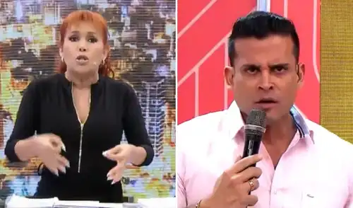 La conductora mostró mensajes que ponen en duda la versión del cantante sobre el supuesto saludo a su hija. Foto: Composición LR La conductora mostró mensajes que ponen en duda la versión del cantante sobre el supuesto saludo a su hija.