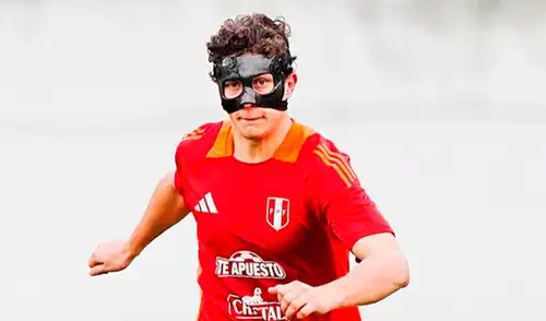 Fabio Gruber fue titular en el Perú vs Chile. Foto: La Bicolor ¿Por qué Fabio Gruber utilizó una máscara en su debut con la selección peruana ante Chile?