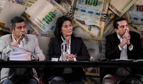 Keiko Fujimori lideraría organización criminal de aportes ilícitos a su campaña electoral de 2021. Foto: composición LR KEIKO fujimori fuerza popular