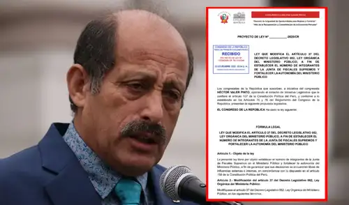 Héctor Valer busca aumentar número de fiscales supremos.