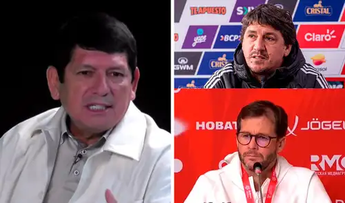 Agustín Lozano se pronunció tras la derrota de la selección peruana ante Chile. Foto: composición LR/difusión Agustín Lozano destacó a Jean Ferrari y Manuel Barreto pese a derrota de la selección peruana