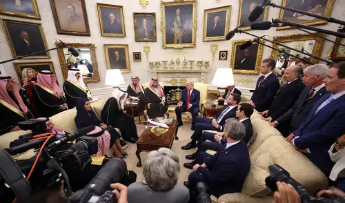 Incidente entre la periodista de ABC y Donald Trump ocurrió en el Despacho Oval. Incidente entre la periodista de ABC y Donald Trump ocurrió en el Despacho Oval. Foto: AFP