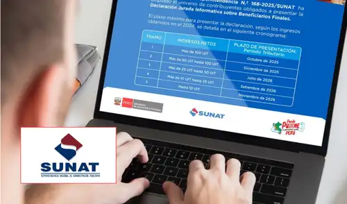 Sunat informó que las personas jurídicas tendrán que presentar su Declaración del Beneficiario Final este mes de noviembre. Sunat informó que las personas jurídicas tendrán que presentar su Declaración del Beneficiario Final este mes de noviembre.