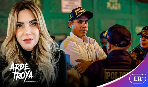 En 'Arde Troya', Oxenford cuestionó al presidente Jerí y el Congreso. Foto: composición LR En 'Arde Troya', Oxenford cuestionó al presidente Jerí y el Congreso. Foto: composición LR