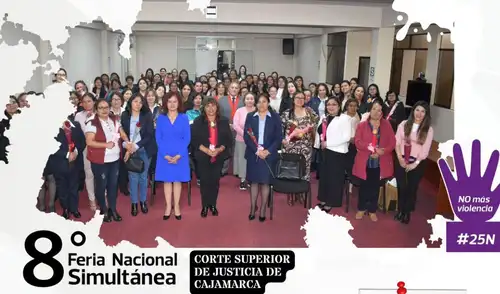 Corte de Cajamarca lidera jornada multisectorial de prevención y atención en casos de violencia.