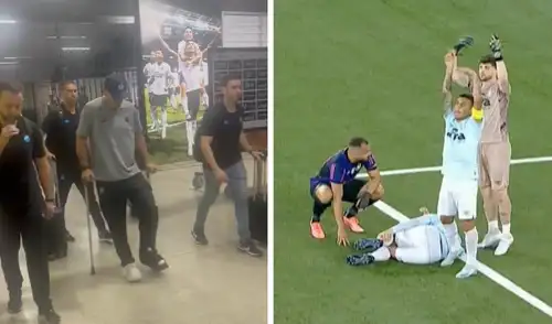 Erick Noriega se ha consolidado como titular en la defensa de Gremio. Foto: composición LR/Twitter de José Fernández/L1 MAX Erick Noriega sufre preocupante lesión y podría perderse el Brasileirao: tuvo que retirarse con una férula