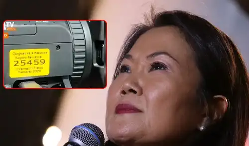 Fuerza Popular supuestamente utilizó una cámara del Congreso para el cuarto lanzamiento de Keiko Fujimori. Foto: difusión Fuerza Popular supuestamente utilizó una cámara del Congreso para el cuarto lanzamiento de Keiko Fujimori