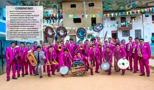 Tras lo ocurrido, la agrupación musical emitió un comunicado y pidió a las autoridades mayor seguridad. Foto: Composición LR / Armonía y Juventud Otuzcana