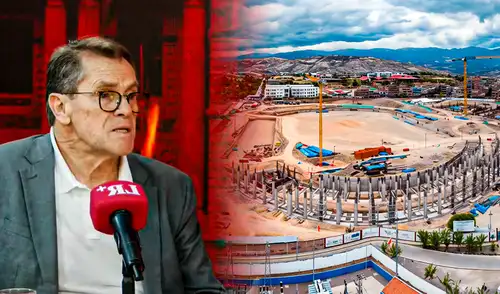 Carlos Neuhaus fue entrevistado por Juliana Oxenford en 'Arde Troya'. Foto: composición LR Carlos Neuhaus fue entrevistado por Juliana Oxenford en 'Arde Troya'. Foto: composición LR