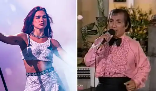 Dua Lipa también cantó 'Tu Falta de Querer' en Chile. Foto: composiciónLR/difusión La historia y significado de ‘Cariñito’, la icónica cumbia que cantará Dua Lipa en su concierto en Perú
