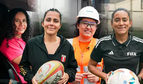 La árbitra FIFA, la jugadora de rugby y otras mujeres que alzan su voz contra la violencia hacia la mujer. Foto: Caroline Dettling La árbitra FIFA, la jugadora de rugby y otras mujeres que alzan su voz contra la violencia hacia la mujer. Foto: Caroline Dettling