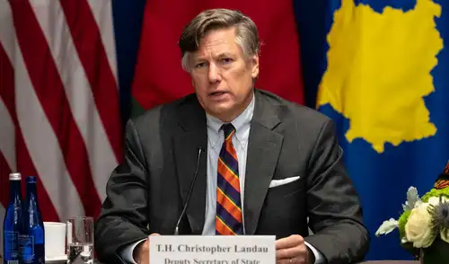 El subsecretario de Estado de EE.UU., Christopher Landau, pidió proceso transparente, libre de fraude y de violencia. Foto: AFP