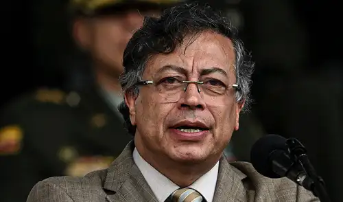 Petro reafirmó que el verdadero interés del Gobierno de Trump no fue combatir el narcotráfico ni promover la democracia en Venezuela. Foto: AFP. Petro niega vínculos de Maduro con el narcotráfico y afirma que su problema es la "falta de democracia y diálogo"