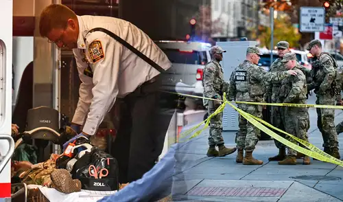 Dos agentes de la Guardia Nacional de EE. UU. fueron baleados cerca de la Casa Blanca, Washington.