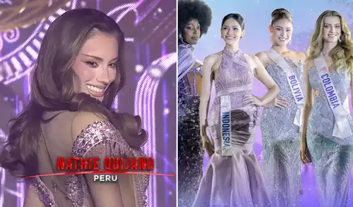 Nathie Quijano fue eliminada del Miss International 2025. Foto: composición LR/difusión Miss Perú Nathie Quijano