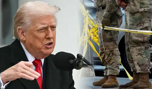 Trump calificó la muerte de dos integrantes de la Guardia Nacional como un "acto terrorista".