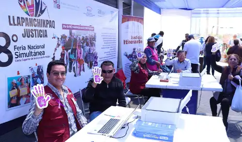 Durante la actividad, se realizaron audiencias de conciliación y se recibieron denuncias de violencia familiar. Fuente: Difusión. Durante la actividad, se realizaron audiencias de conciliación y se recibieron denuncias de violencia familiar. Fuente: Difusión.