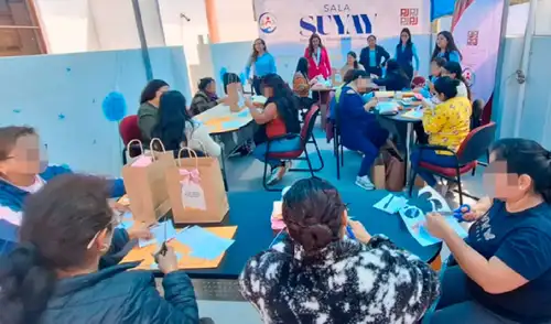 El taller enseñó a las participantes a elaborar productos con fieltro, además de brindarles orientación sobre costos y precios. Fuente: Difusión.