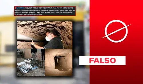 Policía si halló tunel que buscaría conectar con el penal Castro Castro, pero no en noviembre de 2025: El hallazgo es de diciembre de 2020 Policía si halló tunel que buscaría conectar con el penal Castro Castro, pero no en noviembre de 2025: El hallazgo es de diciembre de 2020