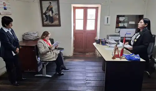 La presidenta instó a jueces y servidores a trabajar con ética y vocación de servicio. Fuente: Difusión.