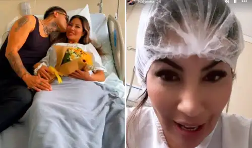 Pamela López tuvo la compañía en todo momento de su saliente, Paul Michael.