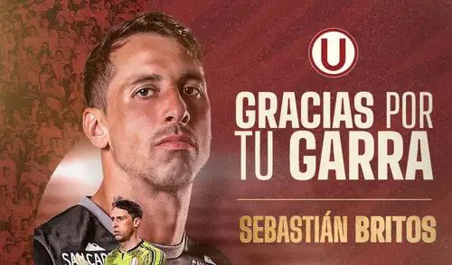 Sebastián Britos es la primera baja de Universitario tras el tricampeonato