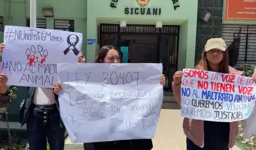 Activistas exigieron sanción para nuevo caso de maltrato animal. Foto: captura RPP.