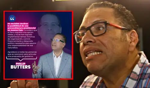 Phillip Butters renuncia a su militancia y se cae su candidatura.
